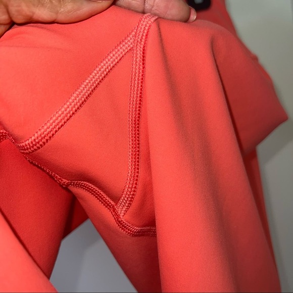 Athleta Elation 7/8 Tight  Orange Coral Size LP Large Petite - Picture 8 of 12